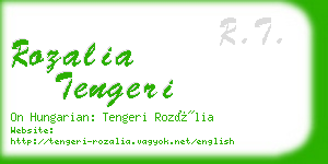 rozalia tengeri business card